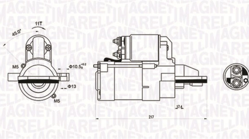 Starter (063721246010 MAGNETI MARELLI) FORD