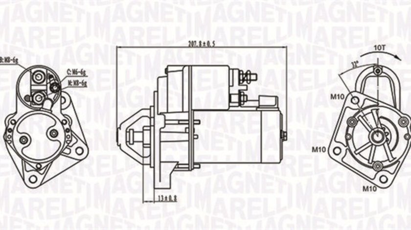 Starter (063721289010 MAGNETI MARELLI) FORD