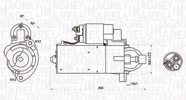 Starter (063721423010 MAGNETI MARELLI) AUDI,SEAT