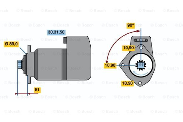 Starter (0986011480 BOSCH)