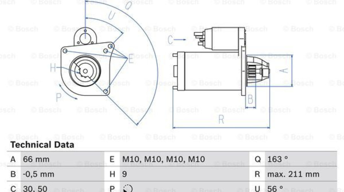 Starter (0986018360 BOSCH) RENAULT