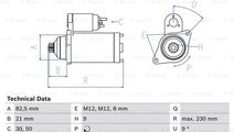 Starter (0986018380 BOSCH) VW