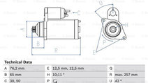 Starter (0986018390 BOSCH) AUDI,FORD,SEAT,SKODA,VW