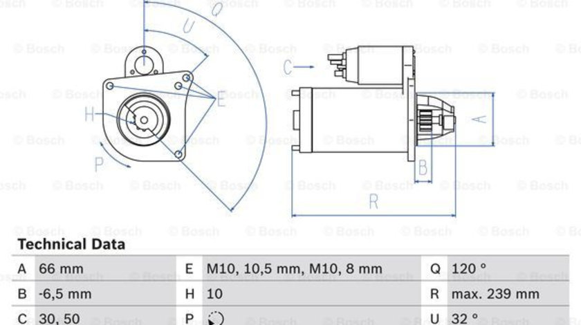 Starter (0986020141 BOSCH) NISSAN,OPEL,RENAULT,VAUXHALL