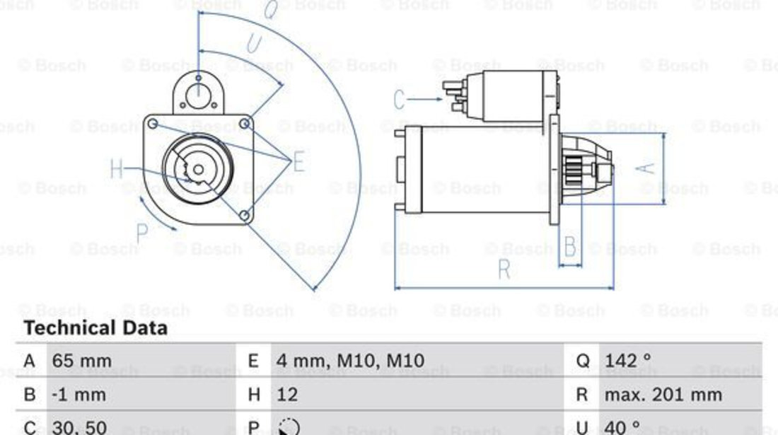 Starter (0986021741 BOSCH) DACIA,NISSAN,RENAULT