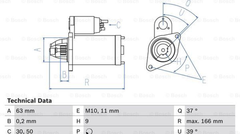 Starter (0986024190 BOSCH) DACIA,NISSAN,RENAULT