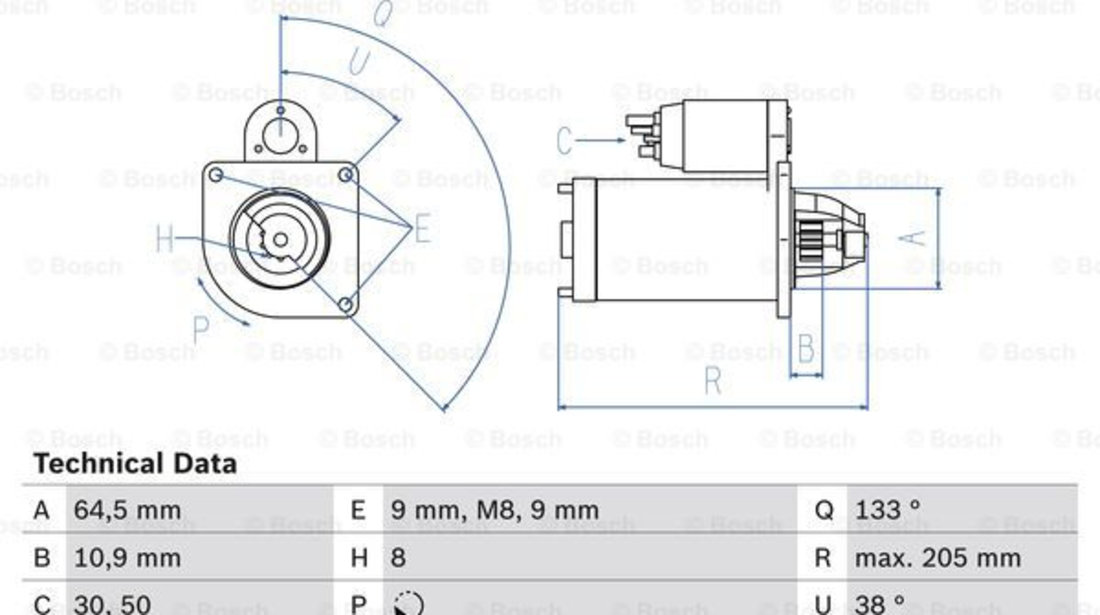 Starter (0986024210 BOSCH) FIAT,LANCIA