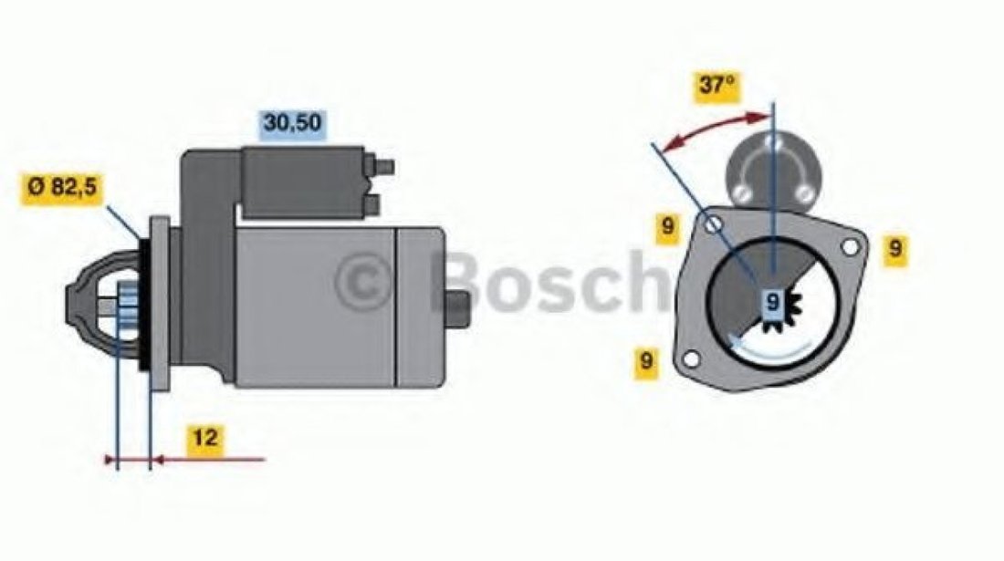 Starter ALFA ROMEO 145 (930) (1994 - 2001) BOSCH 0 986 017 790 piesa NOUA