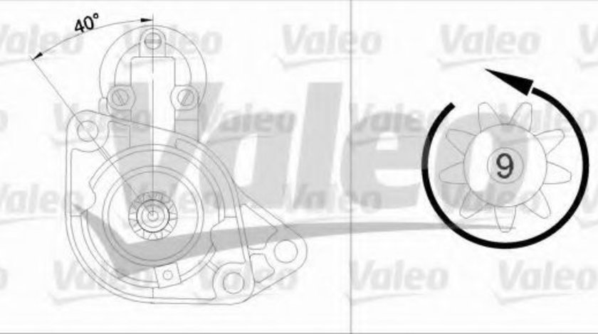 Starter AUDI A3 (8L1) (1996 - 2003) VALEO 455548 piesa NOUA