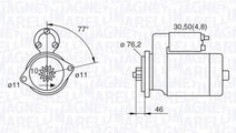 Starter AUDI A3 (8P1) (2003 - 2012) MAGNETI MARELL...