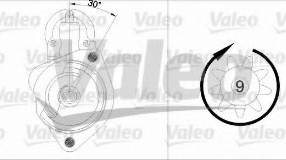 Starter AUDI A4 (8E2, B6) (2000 - 2004) VALEO 455680 piesa NOUA