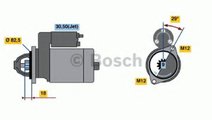 Starter AUDI A6 (4F2, C6) (2004 - 2011) BOSCH 0 98...