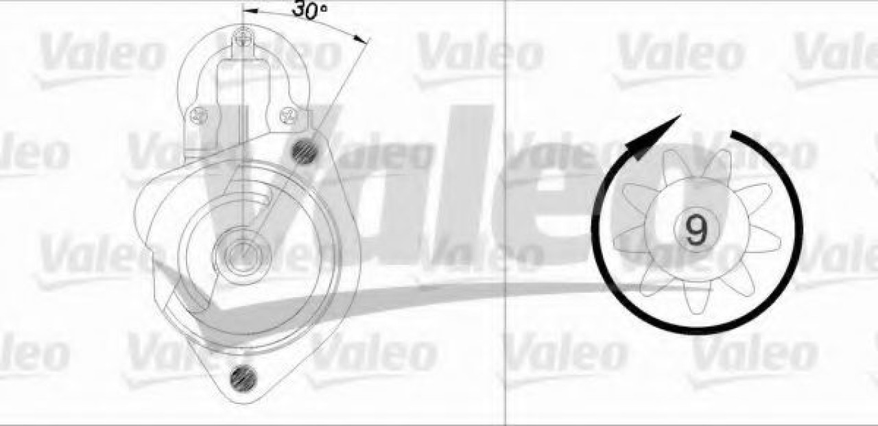 Starter AUDI A6 Avant (4B5, C5) (1997 - 2005) VALEO 455680 piesa NOUA