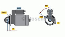 Starter AUDI A8 (4E) (2002 - 2010) BOSCH 0 986 018...