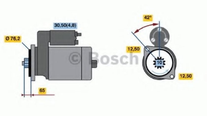 Starter AUDI TT (8J3) (2006 - 2014) BOSCH 0 986 020 230 piesa NOUA
