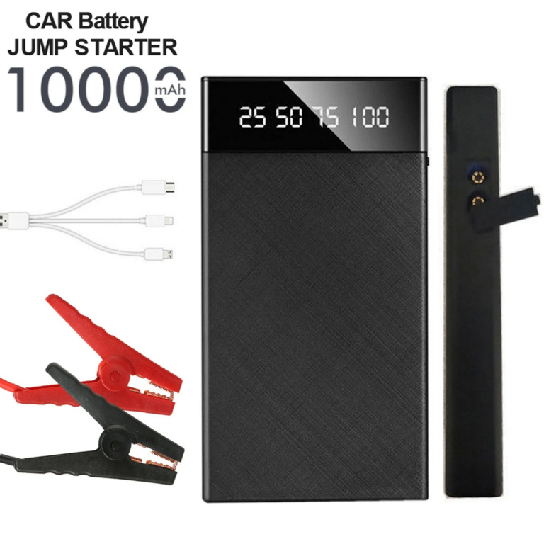 Starter Auto Multifunctional 1000A, Redresor Auto, Jump Starter Booster Portabil, 10000mah De 12V, Robot De Pornire Auto Negru RAZ473