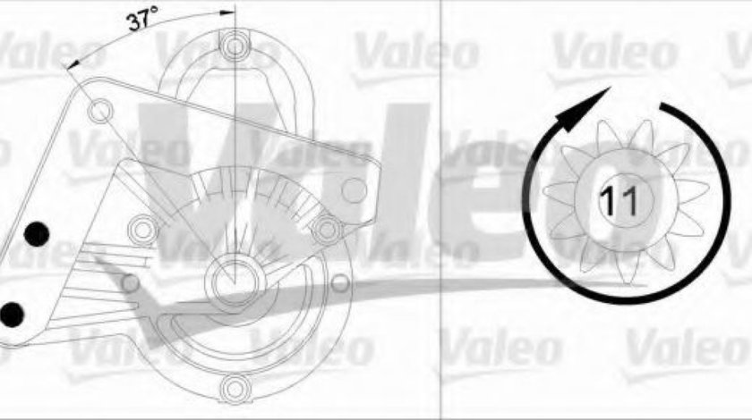 Starter CITROEN BERLINGO (B9) (2008 - 2016) VALEO 455982 piesa NOUA