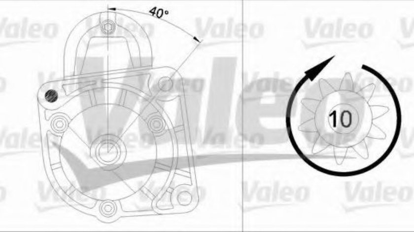 Starter FIAT ALBEA (178) (1996 - 2009) VALEO 455553 piesa NOUA