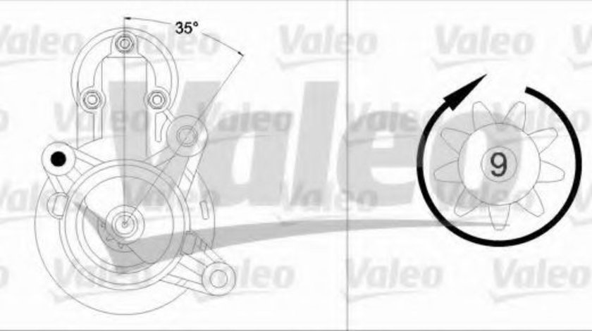 Starter FIAT BRAVA (182) (1995 - 2003) VALEO 458204 piesa NOUA