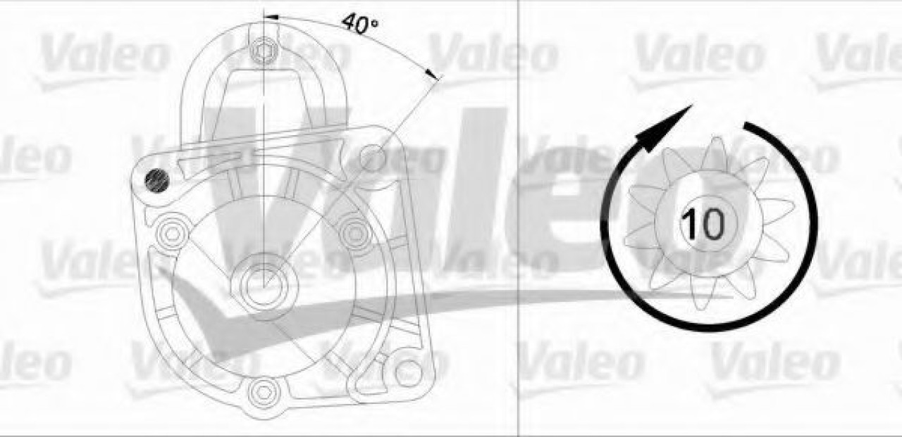 Starter FIAT BRAVO I (182) (1995 - 2001) VALEO 455553 piesa NOUA