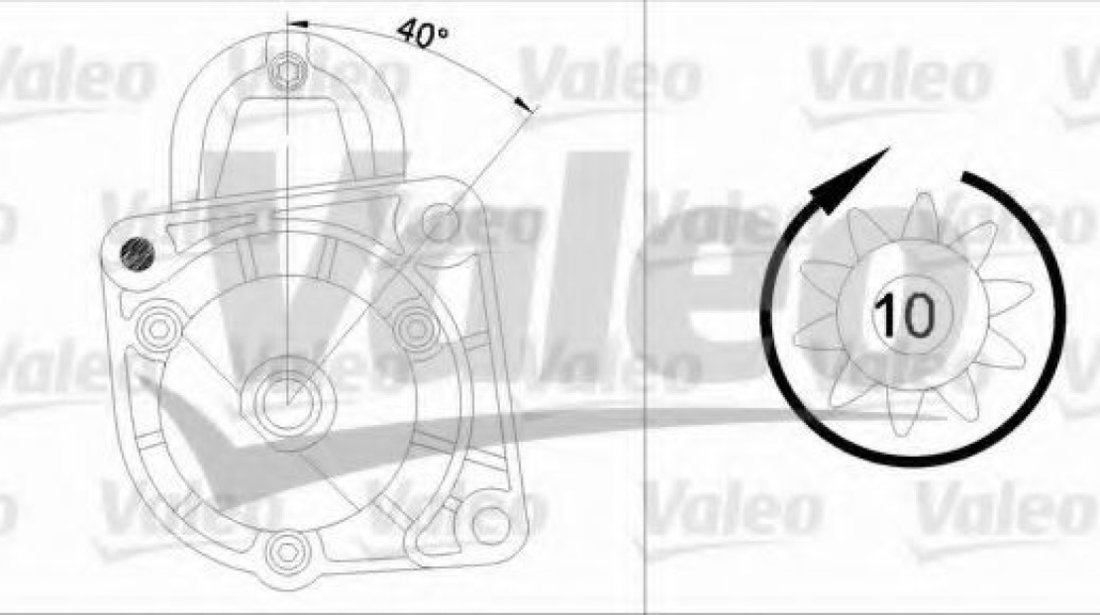 Starter FIAT BRAVO I (182) (1995 - 2001) VALEO 455553 piesa NOUA