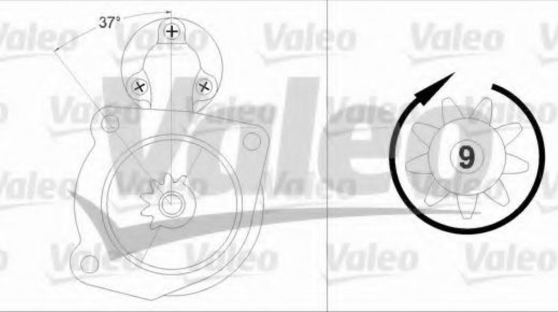 Starter FIAT DOBLO Cargo (223) (2000 - 2016) VALEO 458212 piesa NOUA