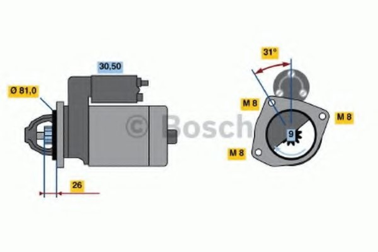 Starter FIAT DUCATO bus (230) (1994 - 2002) BOSCH 0 986 018 960 piesa NOUA