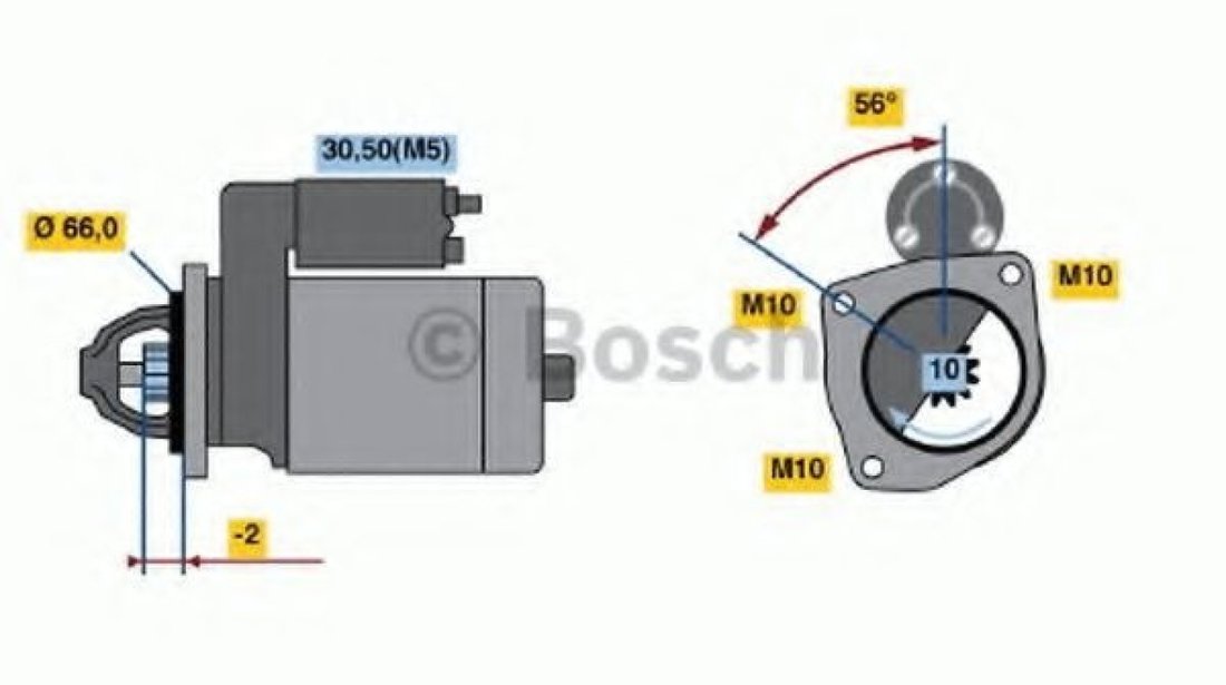 Starter FIAT DUCATO caroserie (244) (2002 - 2016) BOSCH 0 986 018 310 piesa NOUA