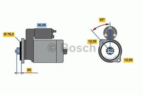 Starter FORD GALAXY (WGR) (1995 - 2006) BOSCH 0 986 018 390 piesa NOUA