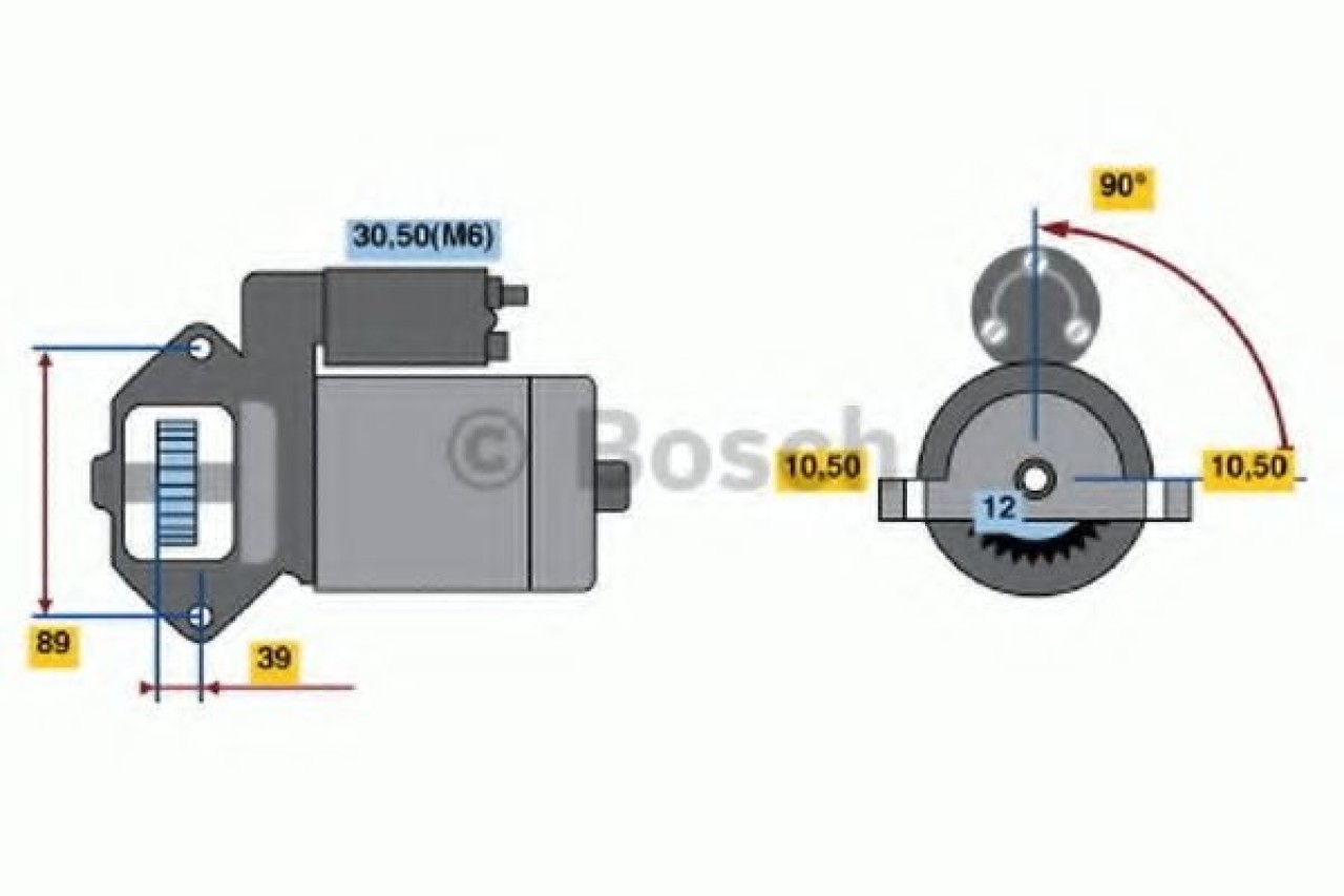 Starter FORD TRANSIT CUSTOM bus (2012 - 2016) BOSCH 0 986 021 810 piesa NOUA