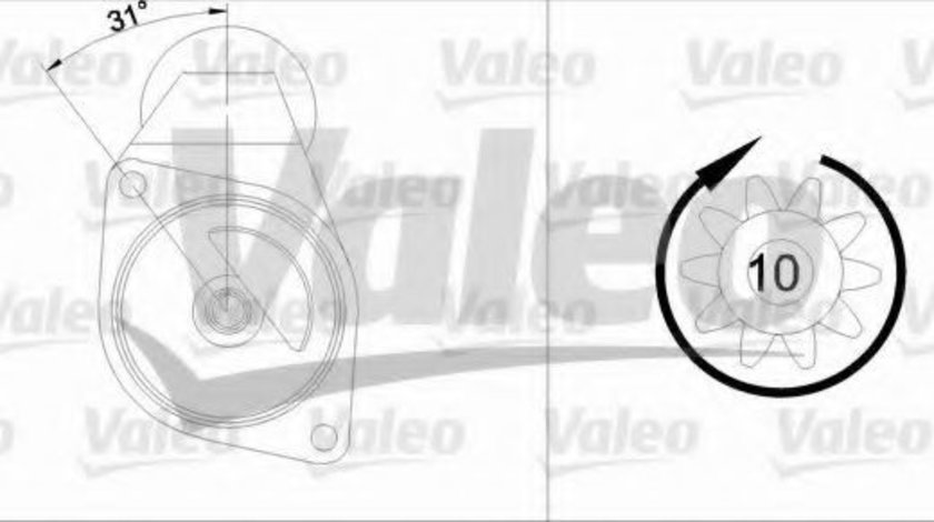 Starter MERCEDES A-CLASS (W168) (1997 - 2004) VALEO 455949 piesa NOUA