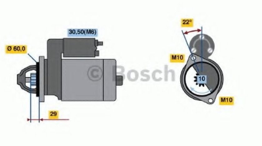 Starter MERCEDES CLS Shooting Brake (X218) (2012 - 2016) BOSCH 0 986 021 320 piesa NOUA