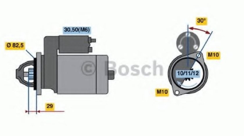 Starter MERCEDES E-CLASS (W124) (1993 - 1995) BOSCH 0 986 017 260 piesa NOUA