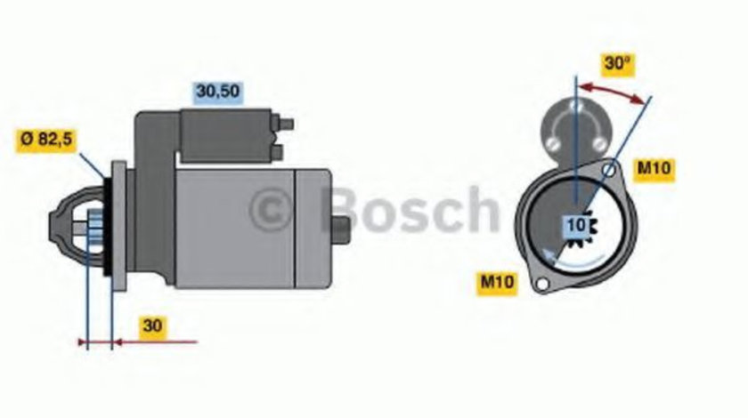 Starter MERCEDES G-CLASS (W461) (1990 - 2016) BOSCH 0 986 013 390 piesa NOUA