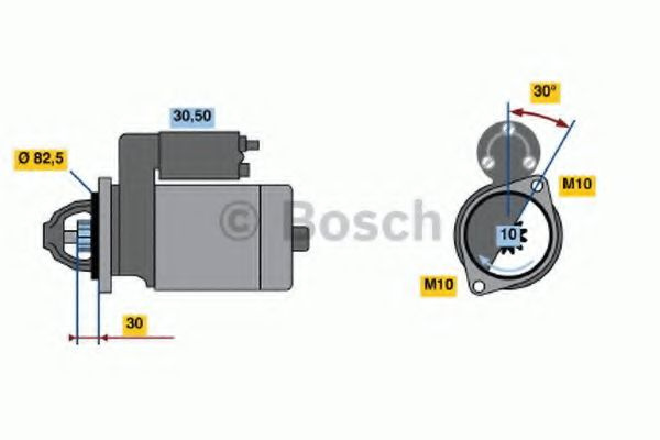 Starter MERCEDES G-CLASS (W461) (1990 - 2016) BOSCH 0 986 013 390 piesa NOUA