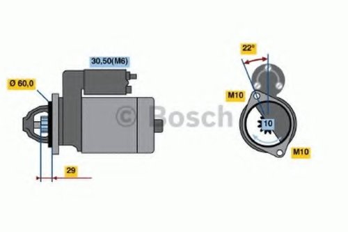 Starter MERCEDES GL-CLASS (X164) (2006 - 2012) BOSCH 0 986 021 320 piesa NOUA