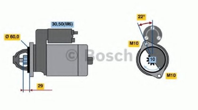 Starter MERCEDES GLE Cupe (C292) (2015 - 2016) BOSCH 0 986 021 320 produs NOU