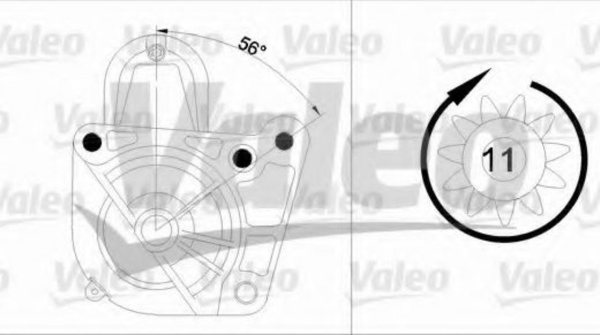 Starter NISSAN PRIMERA (P12) (2002 - 2016) VALEO 455971 produs NOU