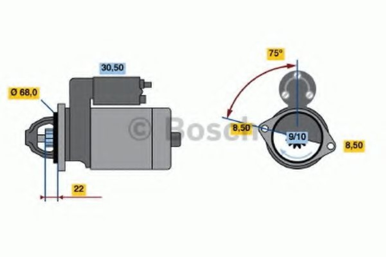 Starter OPEL ASTRA G Hatchback (F48, F08) (1998 - 2009) BOSCH 0 986 017 120 piesa NOUA