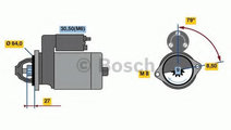 Starter OPEL ASTRA H (L48) (2004 - 2016) BOSCH 0 9...