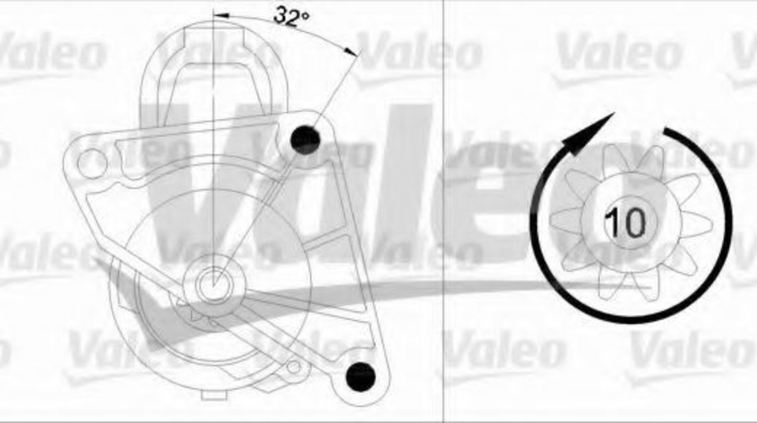 Starter OPEL MOVANO caroserie (F9) (1999 - 2010) VALEO 455954 piesa NOUA