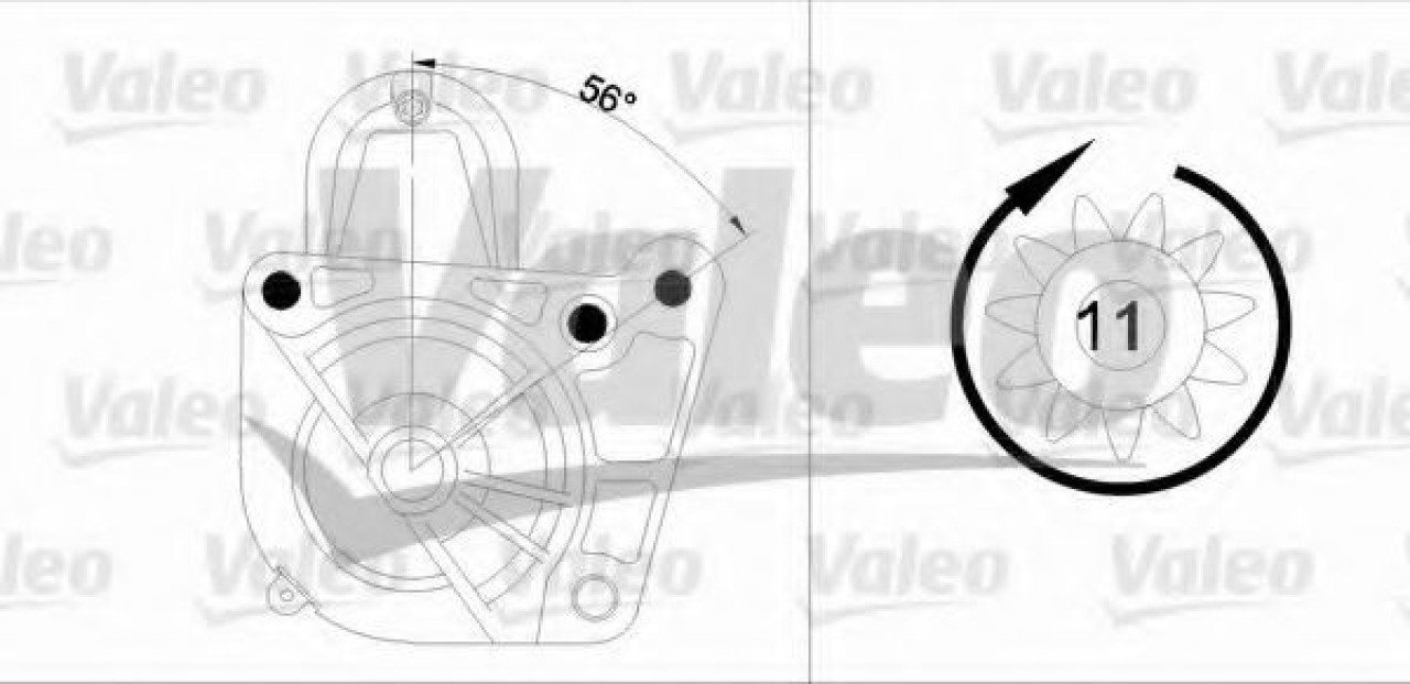 Starter OPEL VIVARO combi (J7) (2001 - 2014) VALEO 455971 piesa NOUA