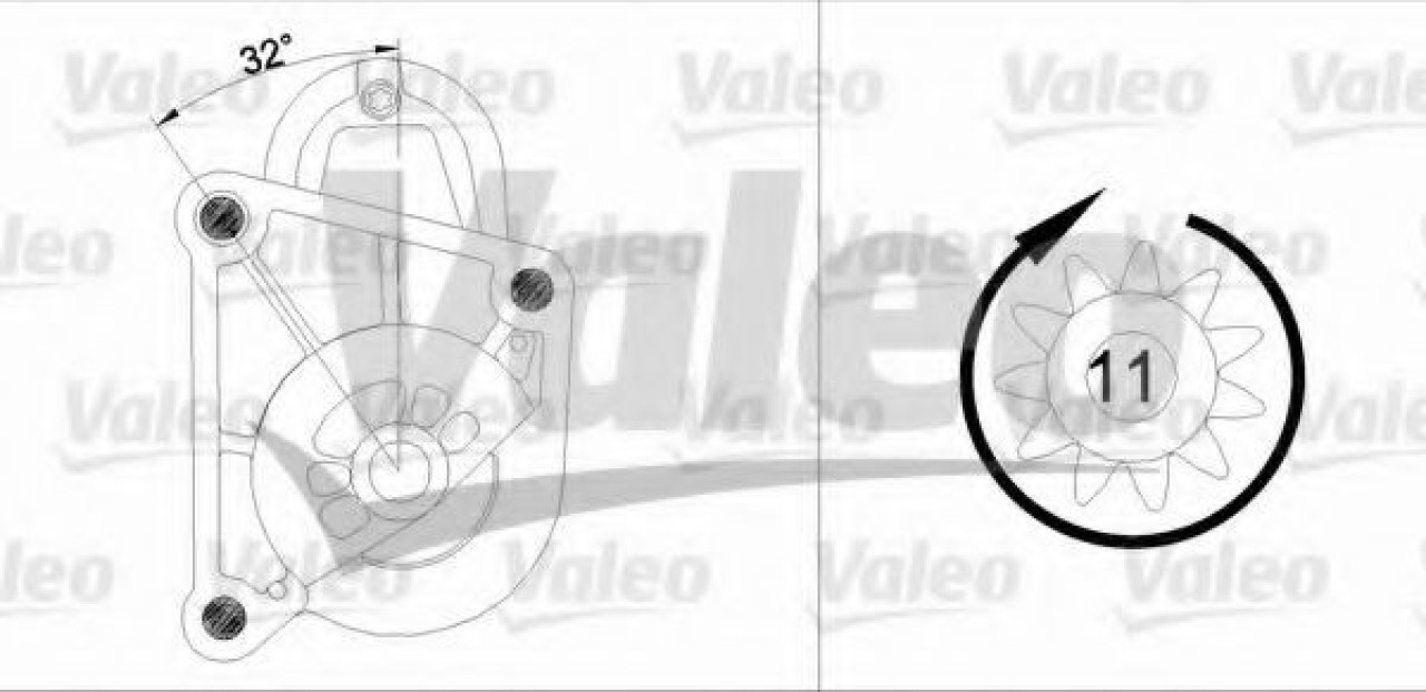 Starter RENAULT CLIO I (B/C57, 5/357) (1990 - 1998) VALEO 455936 piesa NOUA