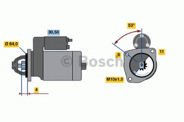 Starter RENAULT CLIO IV (2012 - 2016) BOSCH 0 986 017 840 piesa NOUA