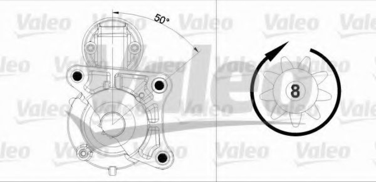 Starter RENAULT KANGOO Express (FC0/1) (1997 - 2007) VALEO 458179 piesa NOUA