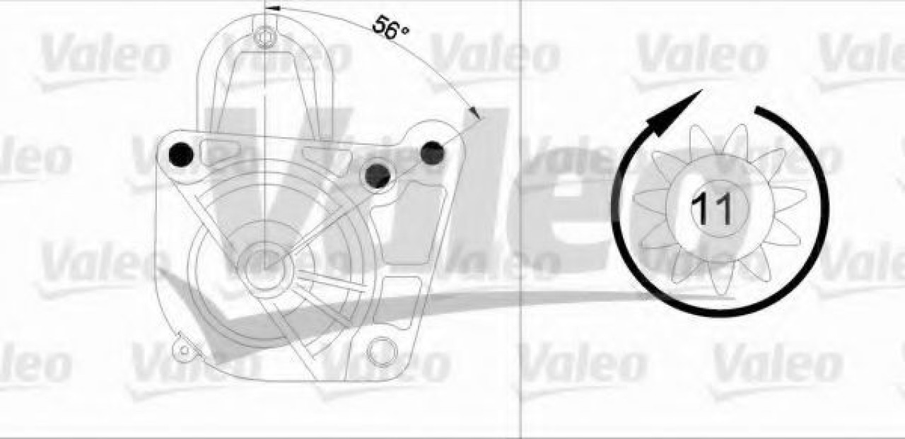 Starter RENAULT LAGUNA II (BG0/1) (2001 - 2016) VALEO 455959 piesa NOUA