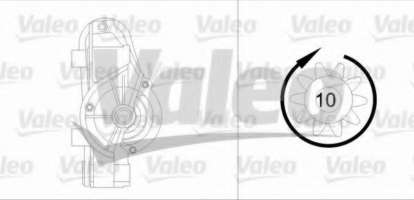 Starter RENAULT LAGUNA II (BG0/1) (2001 - 2016) VALEO 455956 piesa NOUA