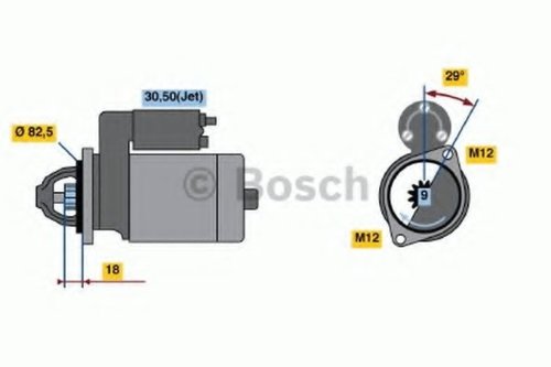 Starter SEAT EXEO (3R2) (2008 - 2016) BOSCH 0 986 021 610 piesa NOUA