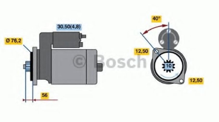 Starter SEAT IBIZA V (6J5, 6P1) (2008 - 2016) BOSCH 0 986 020 290 produs NOU