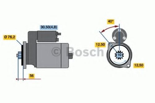 Starter SKODA FABIA II Combi (2007 - 2014) BOSCH 0 986 020 300 piesa NOUA